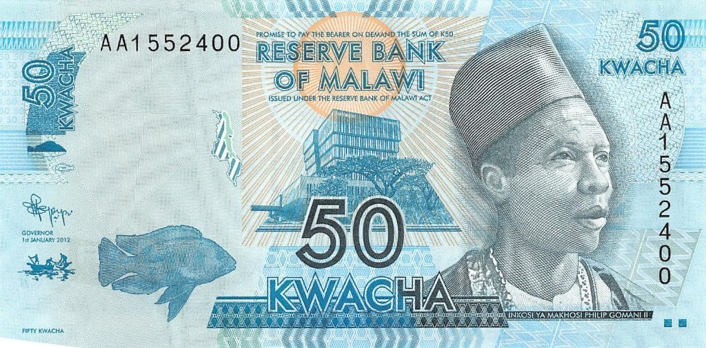 Malawi 50 Kwacha 2012 Unc pn 58a, Ophalen of Verzenden, Overige landen, Los biljet
