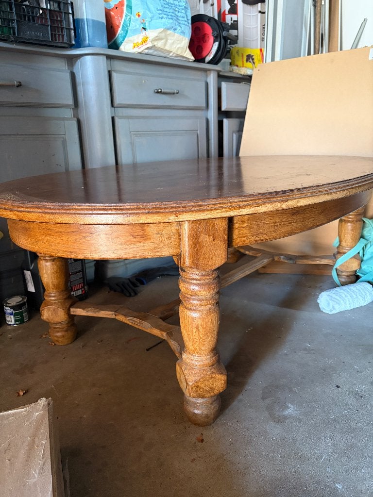 houten bijzettafel, Gebruikt, 75 cm of meer, Ovaal, Hout