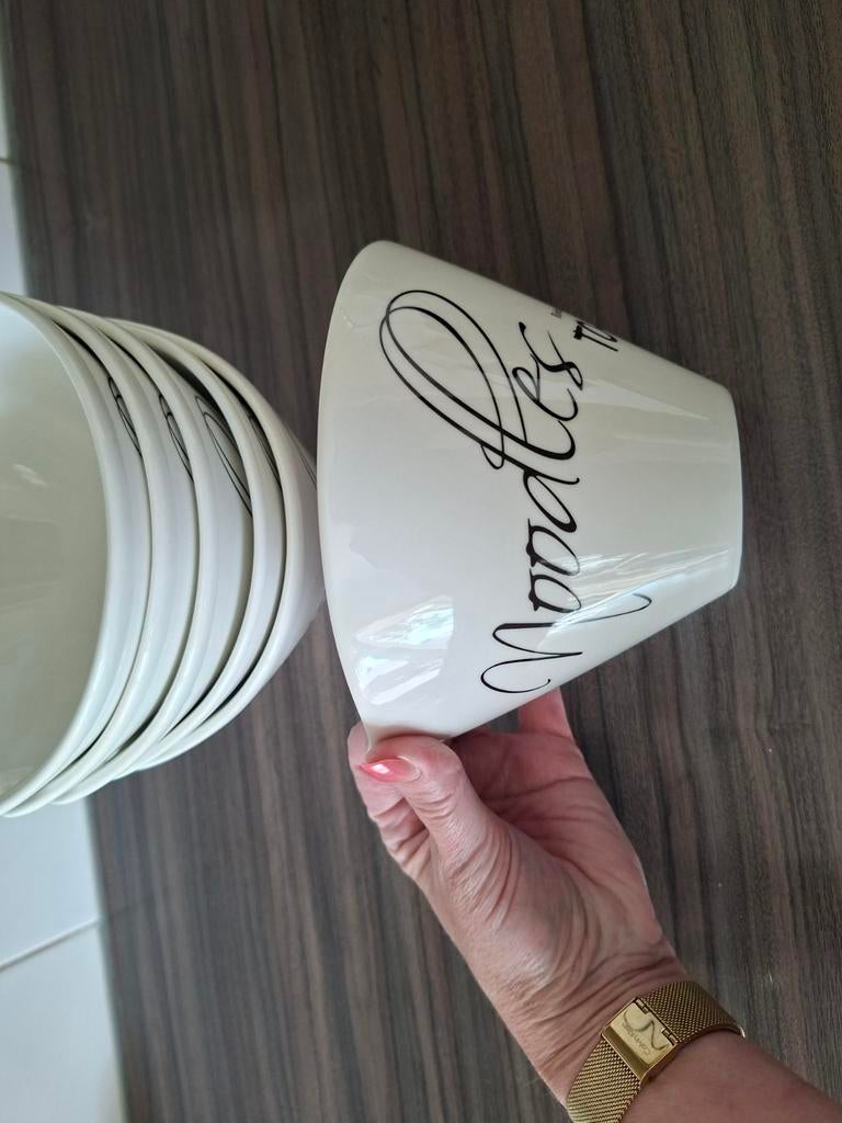 6x riviera maison noodles to go kommen, Huis en Inrichting, Keuken | Servies, Ophalen, Zo goed als nieuw, Overige stijlen, Kom(men)