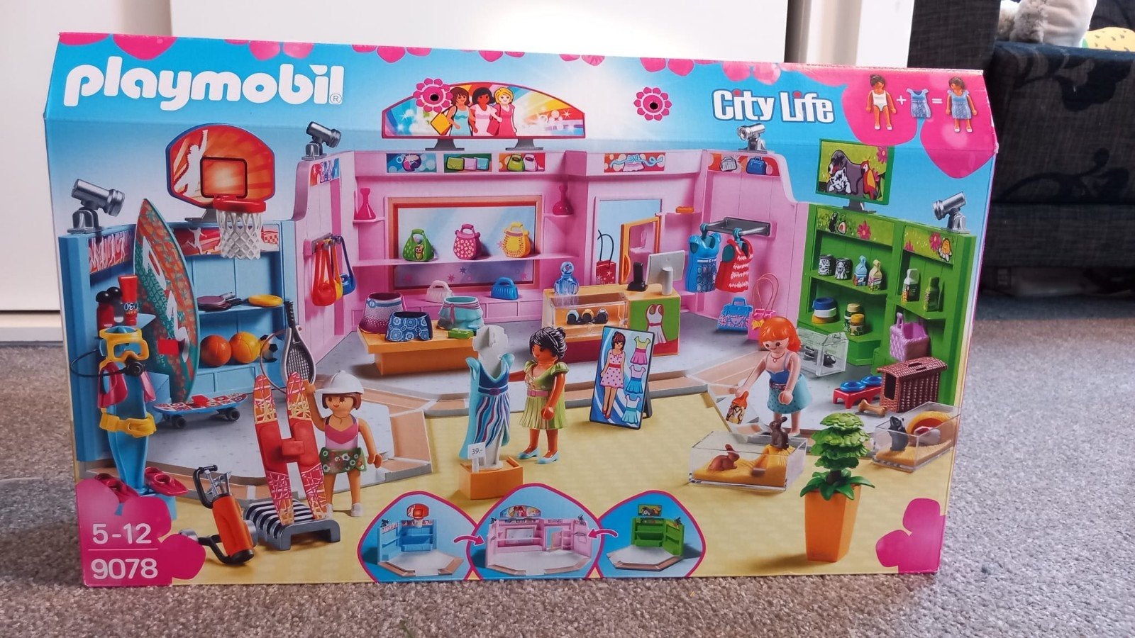 Playmobil 9078 Winkelcentrum compleet met doos, Kinderen en Baby's, Speelgoed | Playmobil, Ophalen of Verzenden