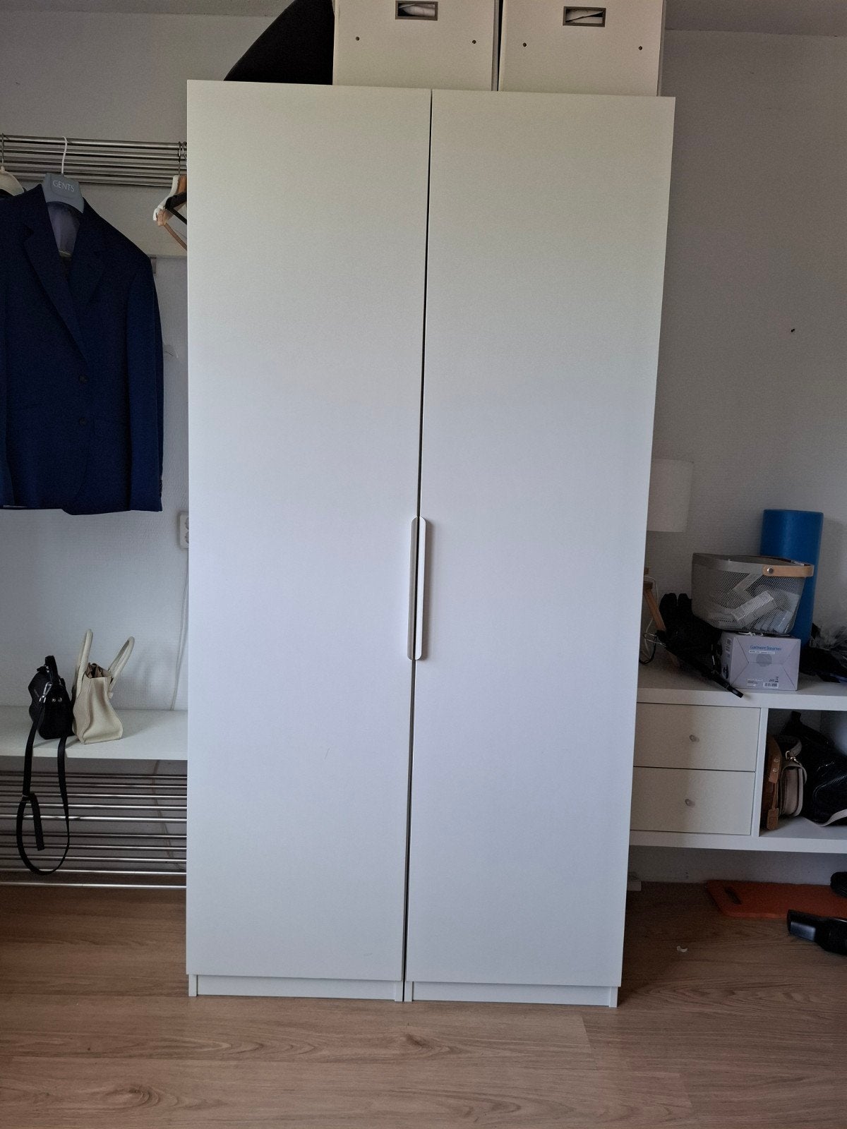 Ikea Pax kast 100 x 201 cm wit, 100 tot 150 cm, 200 cm of meer, Zo goed als nieuw, Overige houtsoorten