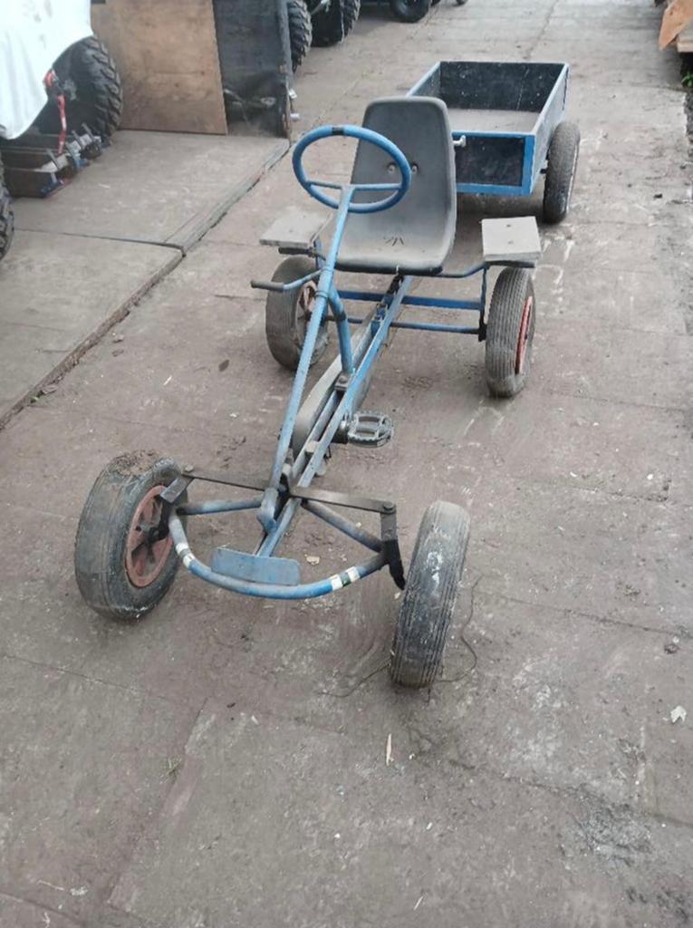 Skelter met aanhanger – leuk opknapsetje!, Ophalen, Gebruikt, Berg, Met kar of aanhanger