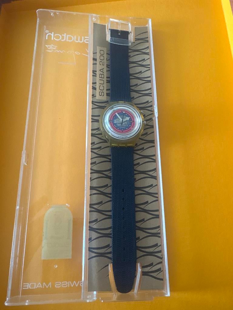 Swatch Scuba 200 Atlanta 1996 Olympische Spelen Horloge, Ophalen of Verzenden, Gebruikt, Android