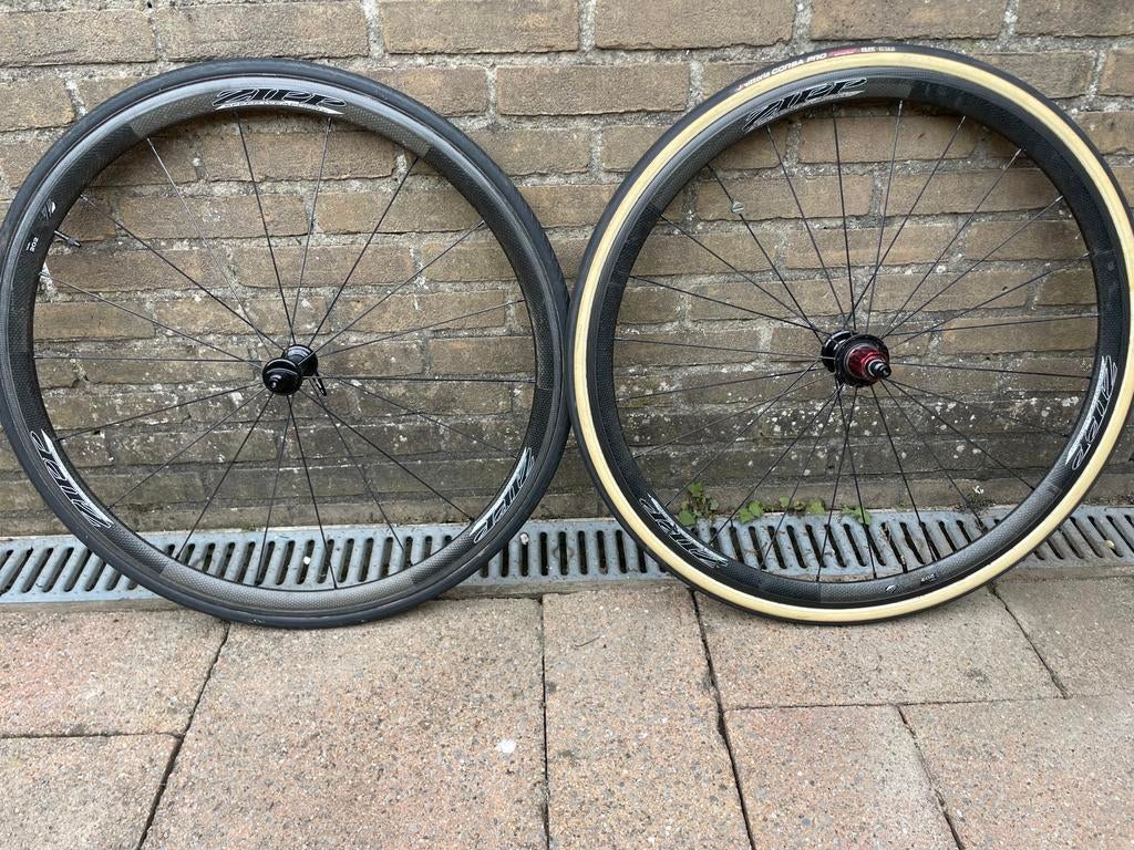 Set full carbon zipp 202 wielen, Ophalen, Zo goed als nieuw, Carbon