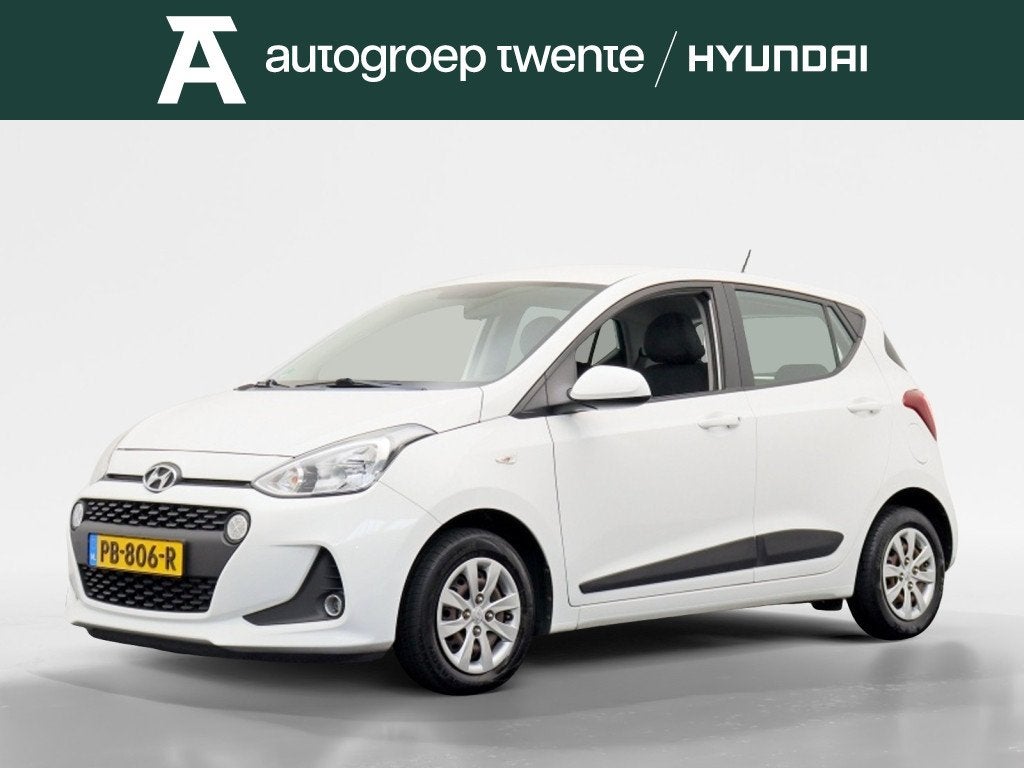 Hyundai i10 1.0i Go! | Navigatie | Cruise control | Carplay, Auto's, Stof, Gebruikt, 4 stoelen, Wit