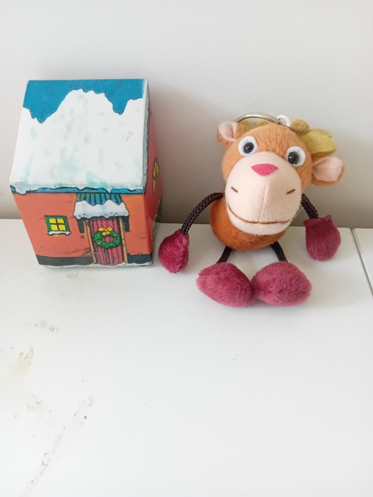 Kerstbungel in de vorm van een rendier, Ophalen, Gebruikt, Knuffel of Figuurtje