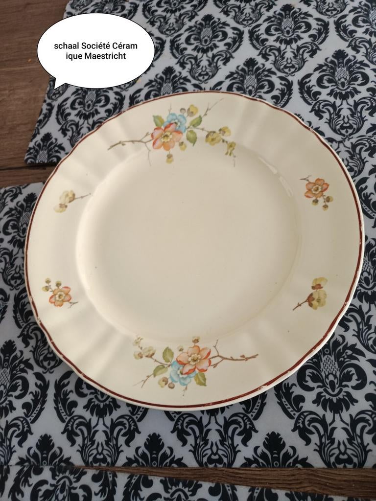 Schaal Société Céramique Maestricht, Antiek en Kunst, Ophalen of Verzenden