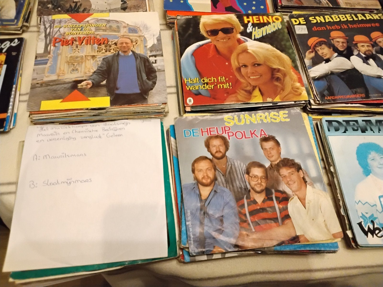 partij singles muziek  piraat  186 stuks, Verzenden, Gebruikt, Overige formaten, Levenslied of Smartlap