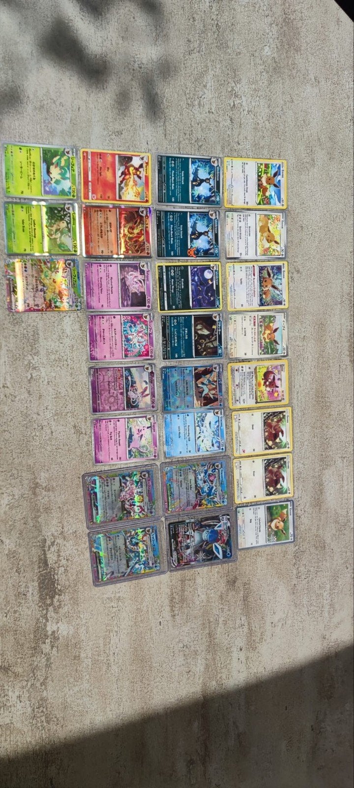 Pokémon Eevee & Eeveelutions set, Ophalen of Verzenden, Nieuw, Meerdere kaarten, Foil