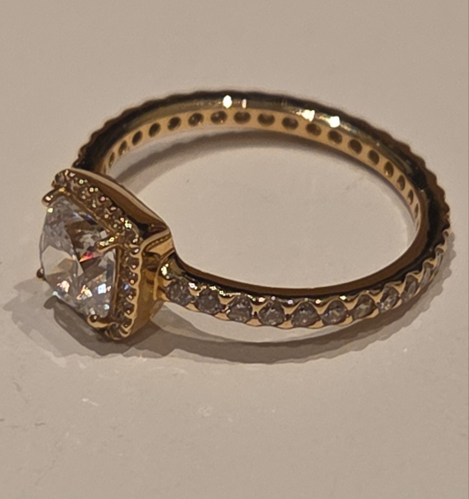 Pandora Timeless Ale Elegance gouden ring 14k, Ophalen of Verzenden, Zo goed als nieuw, X, Dame