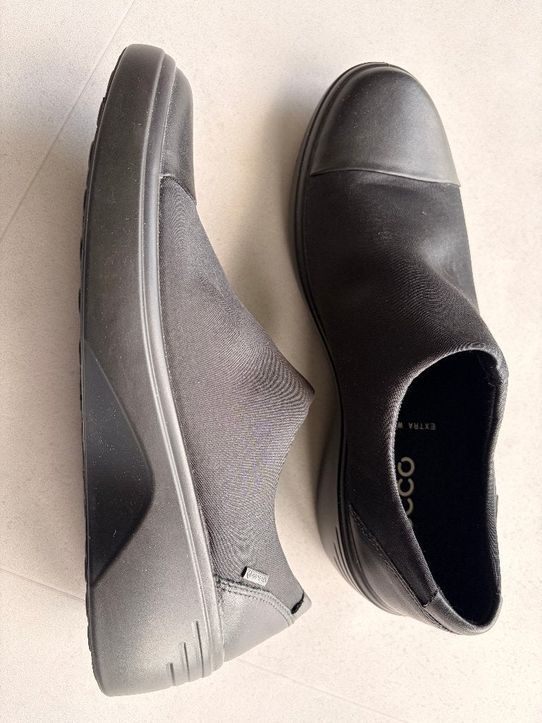 ECCO Soft 7 Wedge instapper, dames, zwart, maat 40, Kleding | Dames, Ecco, Ophalen of Verzenden, Zo goed als nieuw, Instappers