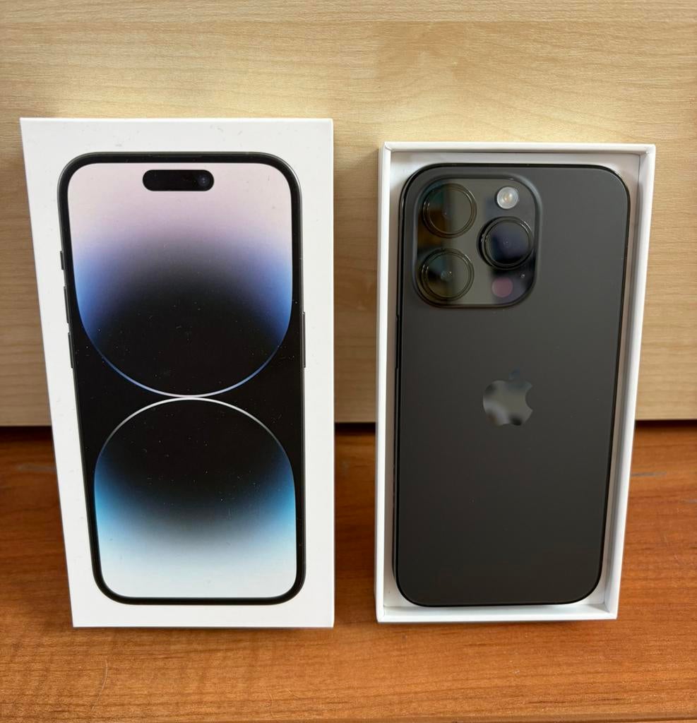 Apple iPhone 14 Pro Spacezwart - 128GB, Telecommunicatie, Mobiele telefoons | Apple iPhone, Zwart, Ophalen of Verzenden, Zo goed als nieuw
