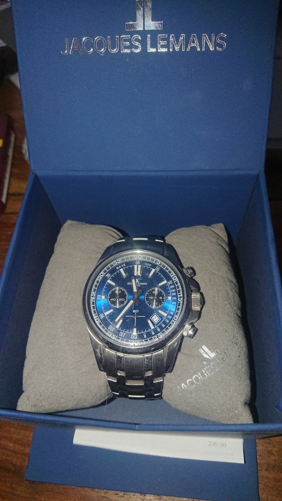 Jacques Lemans Chronograaf Horloge - Zo goed als nieuw, Ophalen of Verzenden