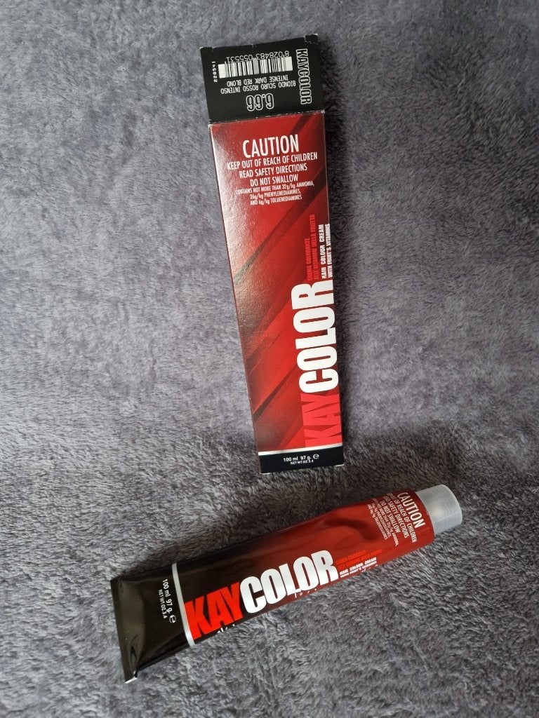 KAYcolor 66.6 rood kleur haarverf, 100ml - hair color cream, Ophalen of Verzenden, Zo goed als nieuw, Haarverzorger of -hersteller