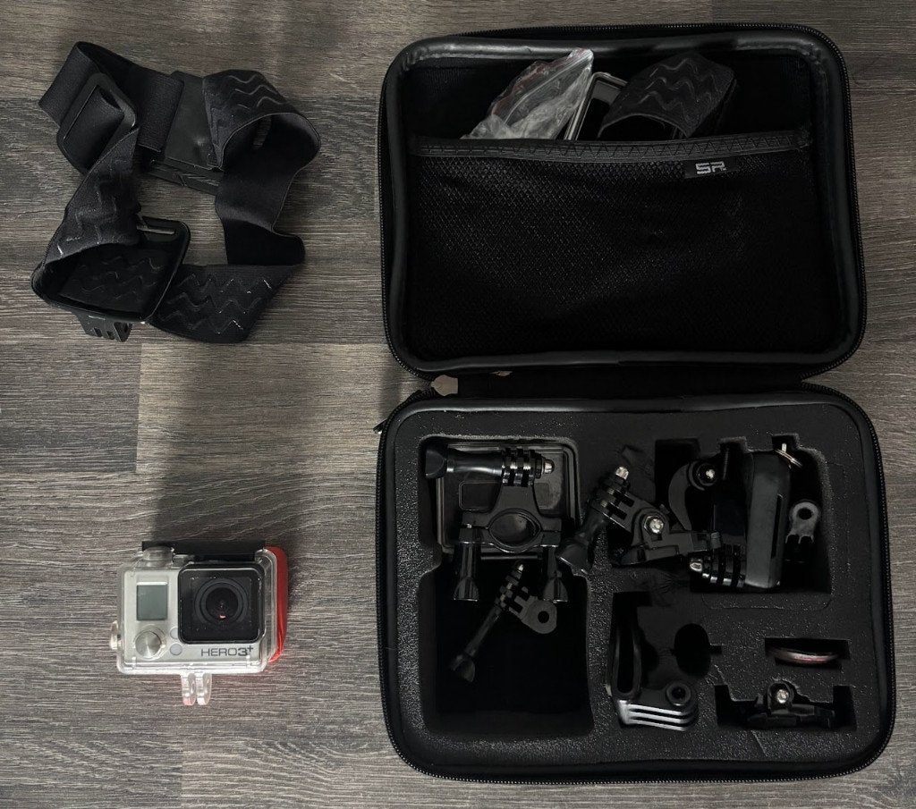 GoPro hero 3+ met tas & accessoires, Ophalen of Verzenden, GoPro