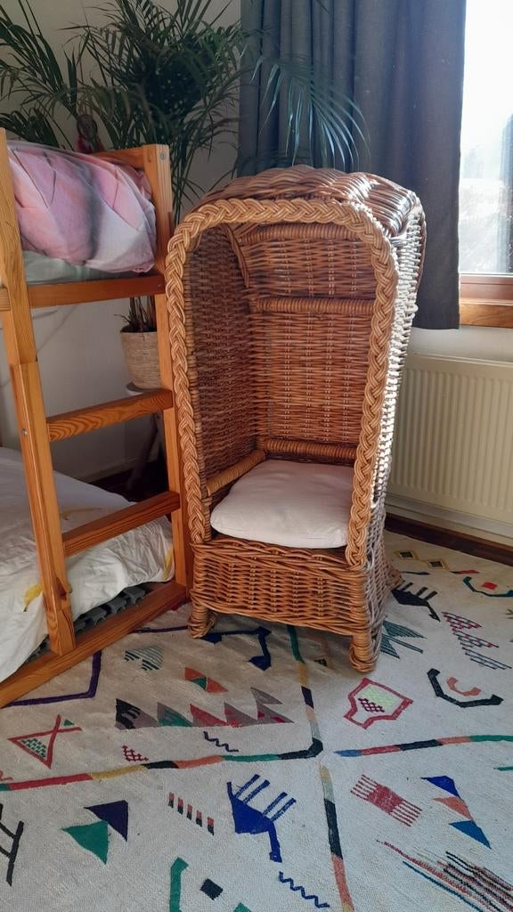 Rotan kinder strandstoel, Ophalen, Zo goed als nieuw, Stoel(en)