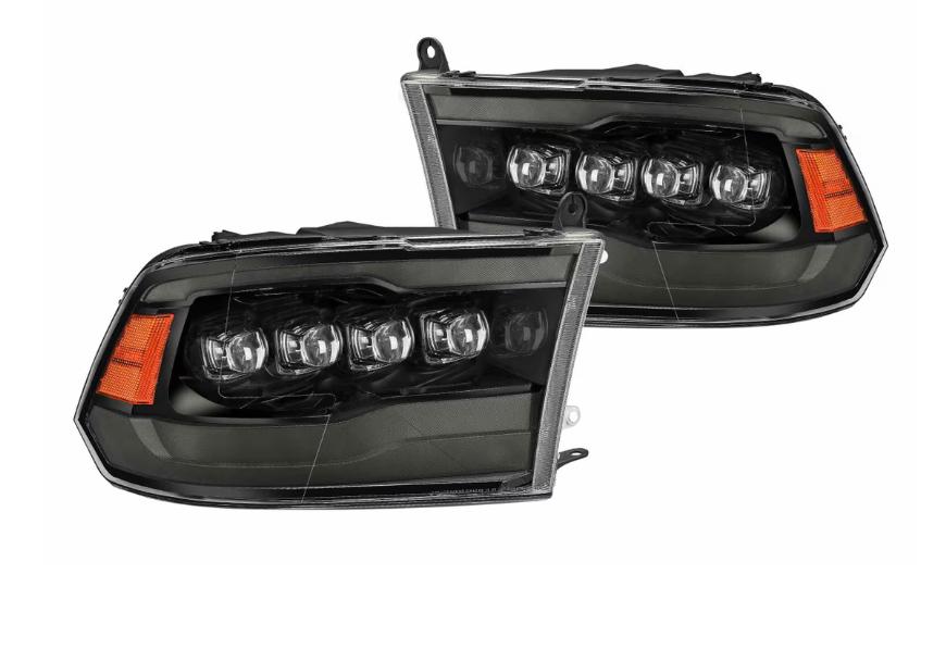 Dodge Ram set Alpharex koplampen 2009-2018, Auto-onderdelen, Verlichting, Alpharex, Info@alpharex.com, Amerikaanse onderdelen