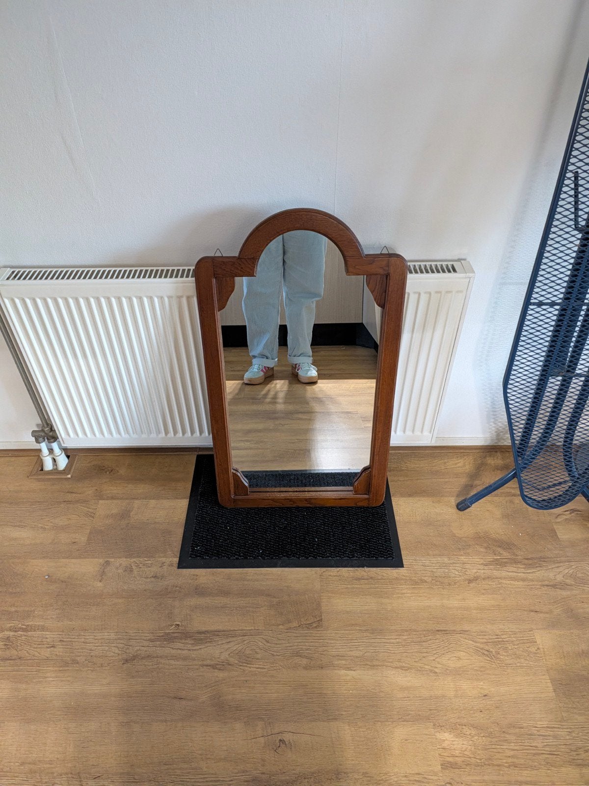 Spiegel met eikenhouten lijst - 82x47,5 cm, Ophalen