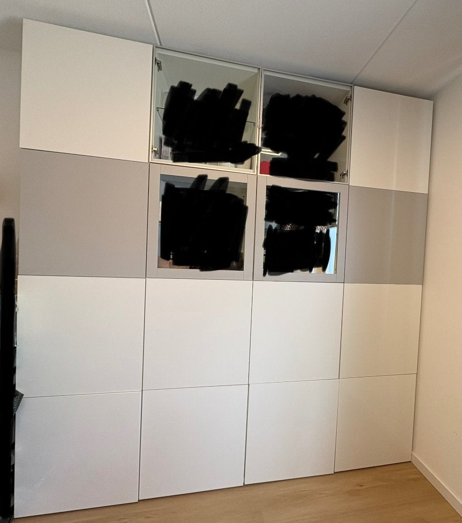 Besta IKEA kast 240x41x257 cm, Huis en Inrichting, Ophalen, Zo goed als nieuw, 25 tot 50 cm