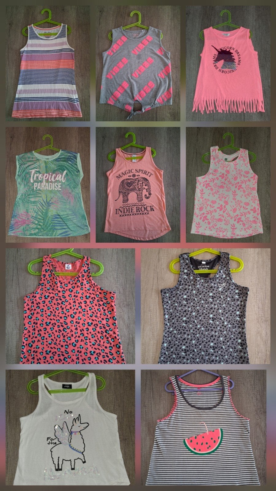 zomer shirtjes hemdjes pakket maat 146 152 meisje, Ophalen of Verzenden, Zo goed als nieuw, Meisje, Shirt of Longsleeve