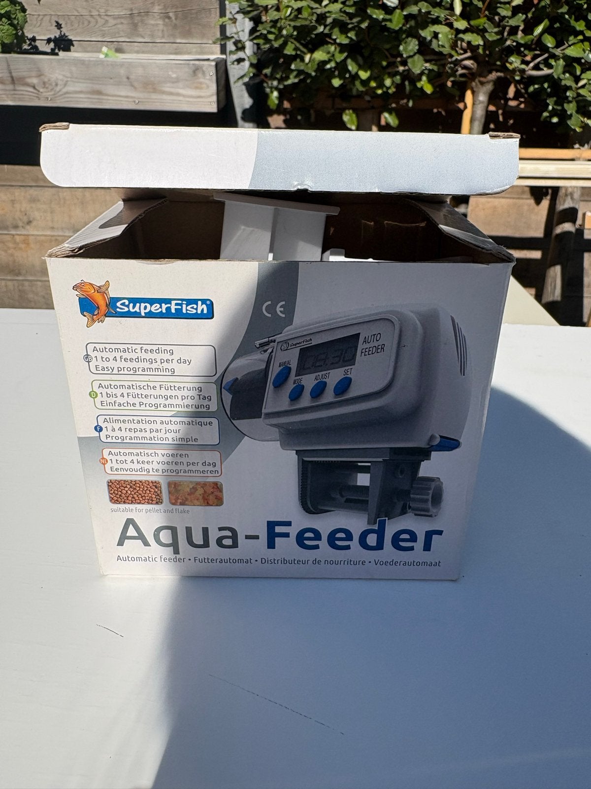 Automatische visvoer machine, Dieren en Toebehoren, Ophalen of Verzenden, Zo goed als nieuw