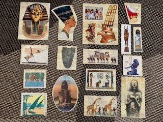 Oude Egypte stickers Toetanchamon Nefertiti Ramses en meer, Ophalen of Verzenden, Nieuw