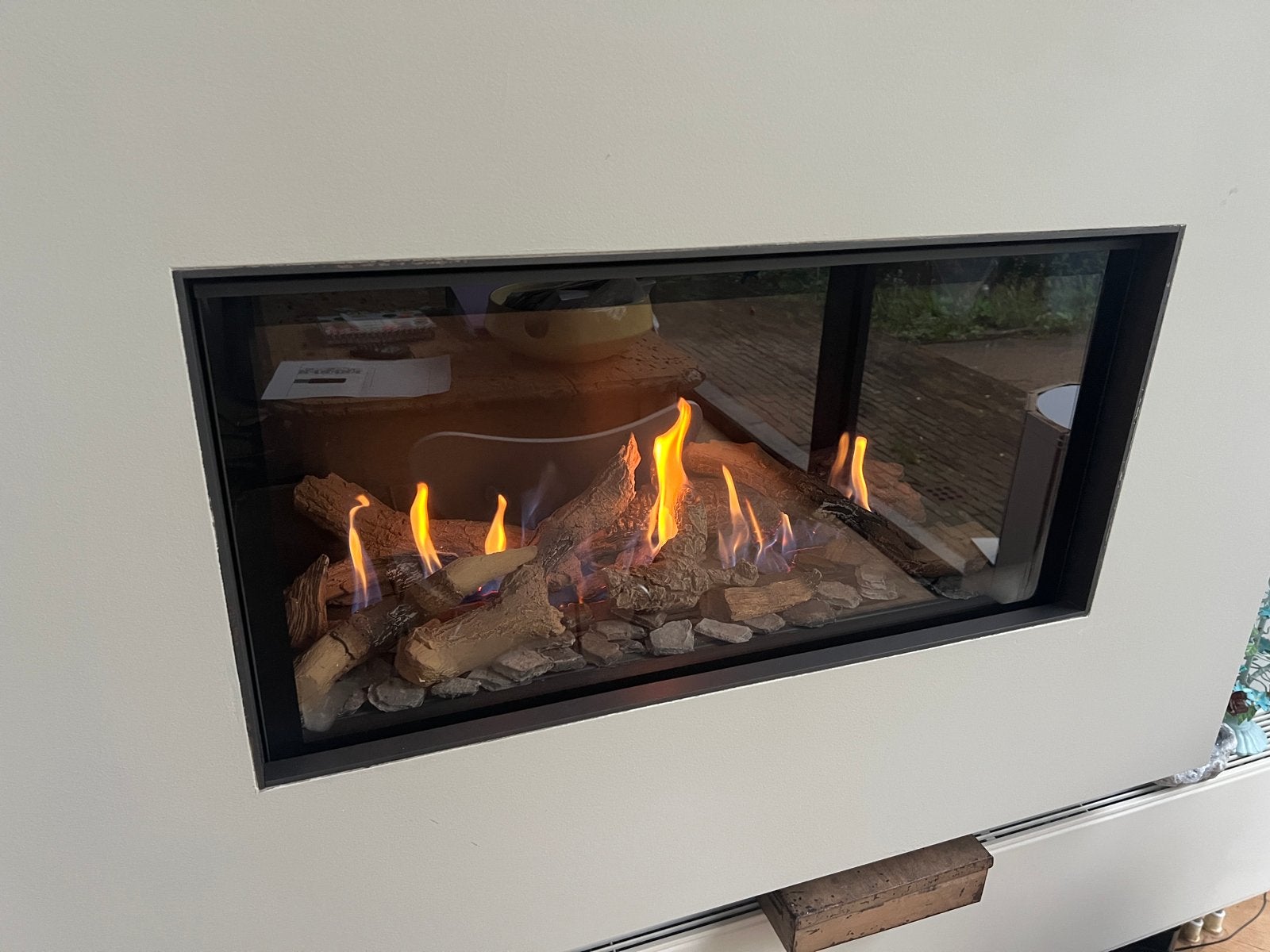 Bellfires Horizon Bell XS 3 Inbouw Gashaard. 36 x 74 cm, Ophalen, Zo goed als nieuw, Inbouwhaard, Gashaard
