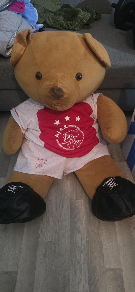 Ajax knuffel beer, Ophalen, Zo goed als nieuw, Beeldje, Overige merken