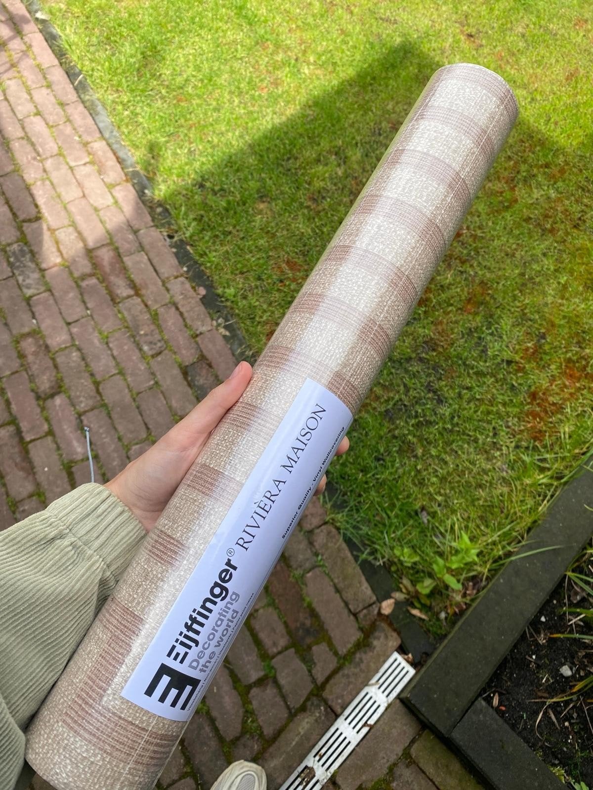 Eijffinger Riviera Maison Behangrol - Beige/Bruin, Huis en Inrichting, Stoffering | Behang, Ophalen of Verzenden