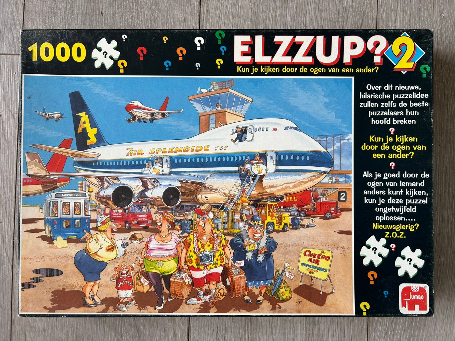 Wasgij, ELZZUP, aankomst, 1.000 stukjes, Ophalen, 500 t/m 1500 stukjes, Zo goed als nieuw