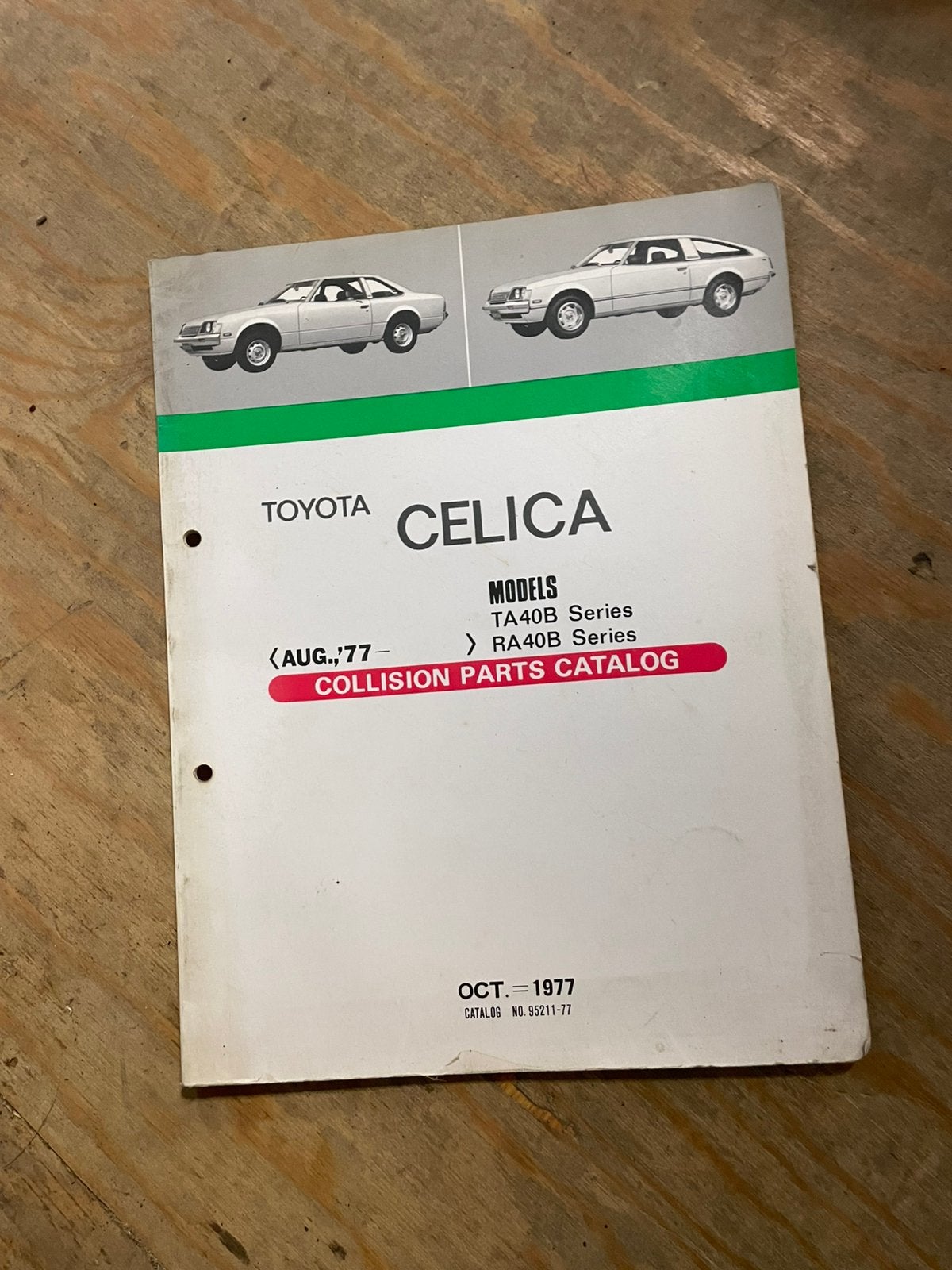 Toyota celica ta40 ra40 parts catalog, Ophalen of Verzenden