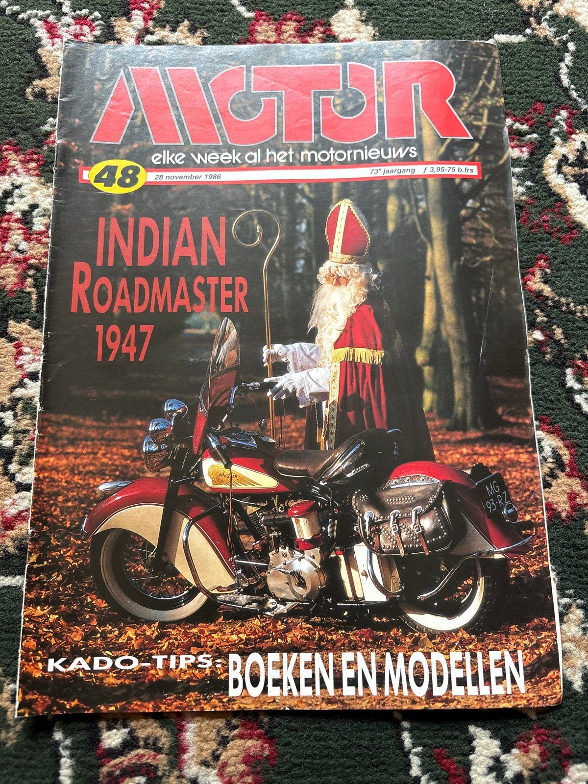 Motor Aktueel 48 - Indian Roadmaster 1947 (28 november 1986), Ophalen of Verzenden, Gelezen, Overige typen