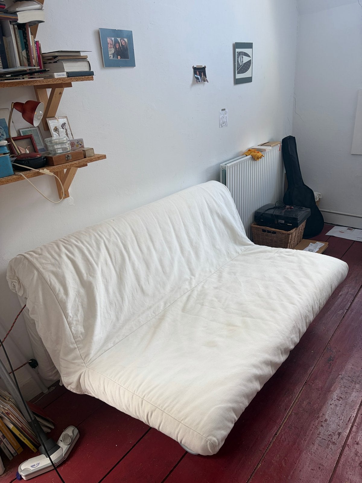 Gratis slaapbank - IKEA slaapbank - wit, Ophalen, Gebruikt, Wit, Tweepersoons