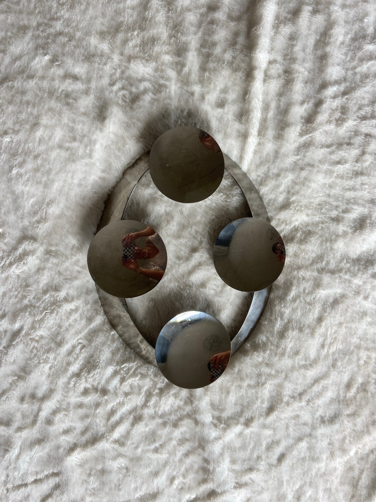 Georg Jensen Denmark kandelaar met 4 houders voor kaarsen, Ophalen of Verzenden