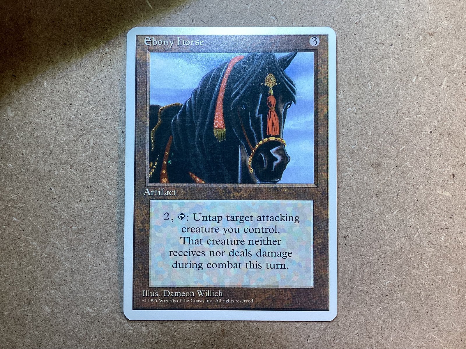 1x Ebony Horse (Good), Ophalen of Verzenden, Gebruikt, Losse kaart