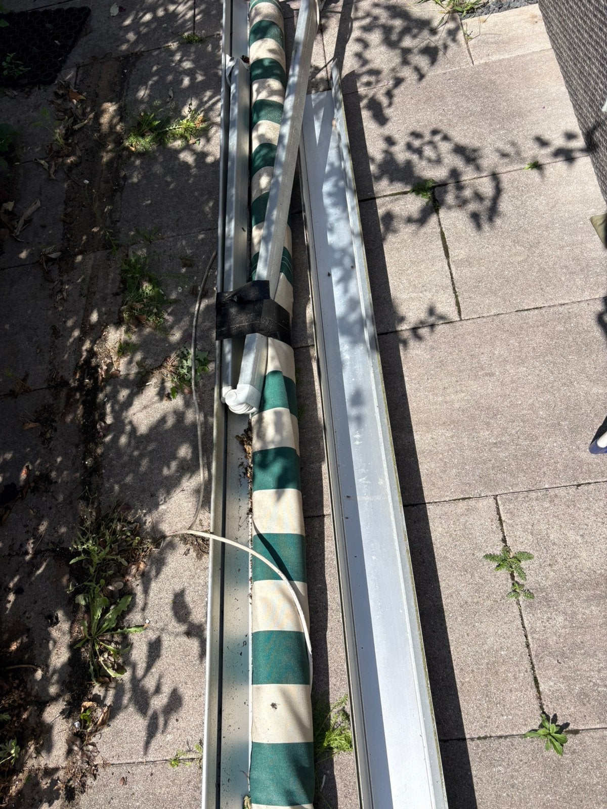 Elektrisch Zonnescherm, Ophalen, Gebruikt, 450 cm of meer, Elektrisch