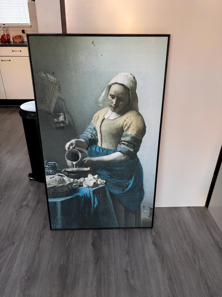 Melkmeisje schilderij, Antiek en Kunst, Ophalen