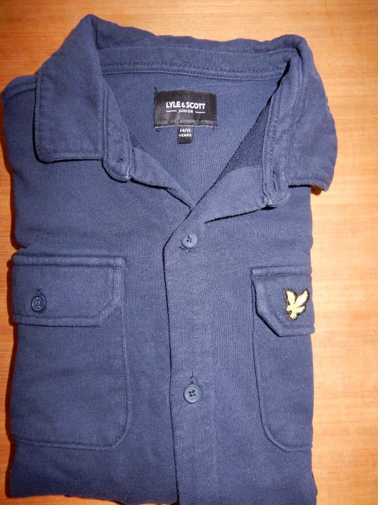 Lyle & Scott sweat blouse / blazer  navy 164 / 170 (14/15 y), Kinderen en Baby's, Kinderkleding | Maat 164, Gebruikt, Jongen, Overhemd of Blouse