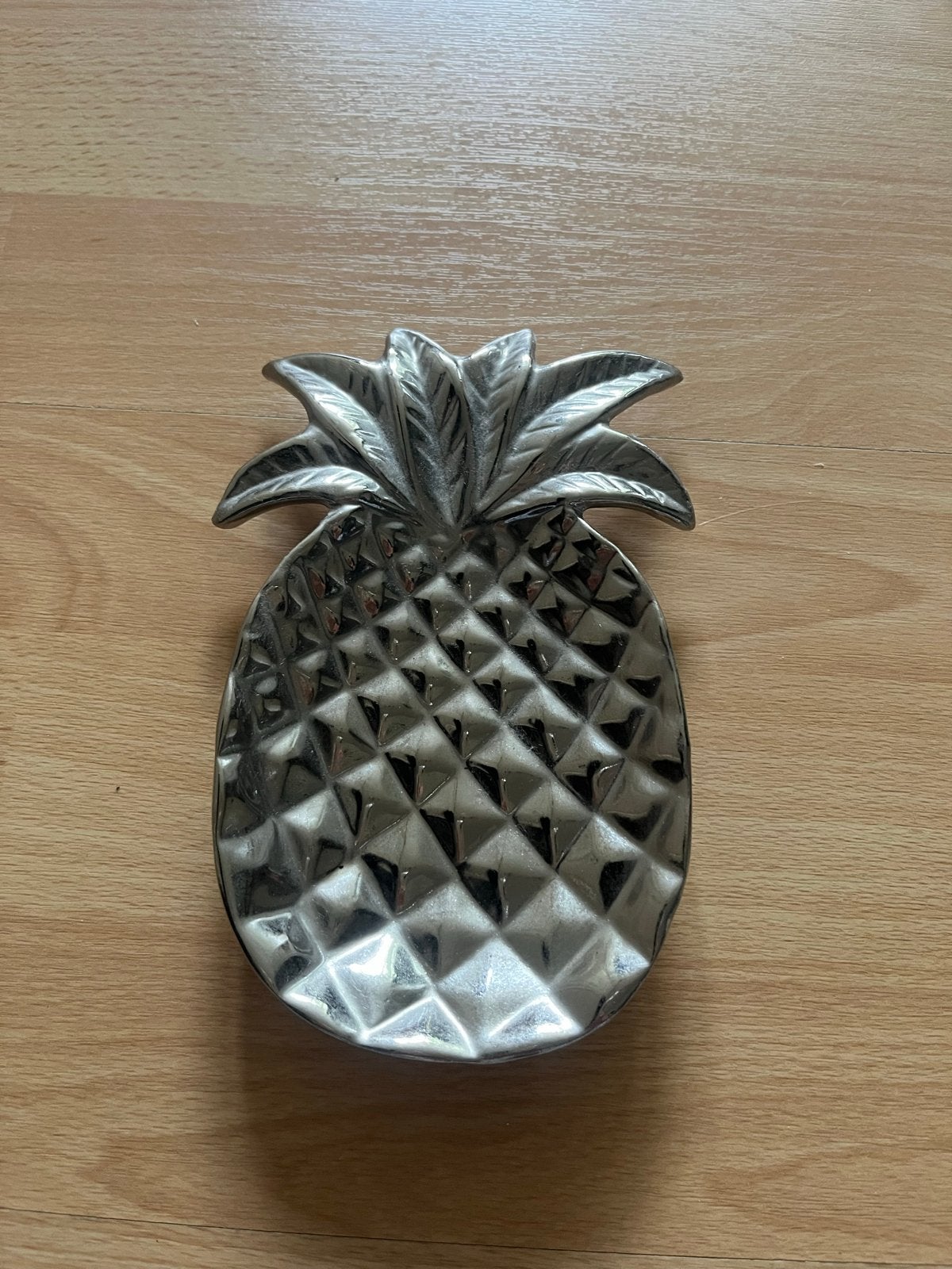 Zilveren ananas schaaltje, Overige stijlen, Ophalen of Verzenden, Zo goed als nieuw, Metaal