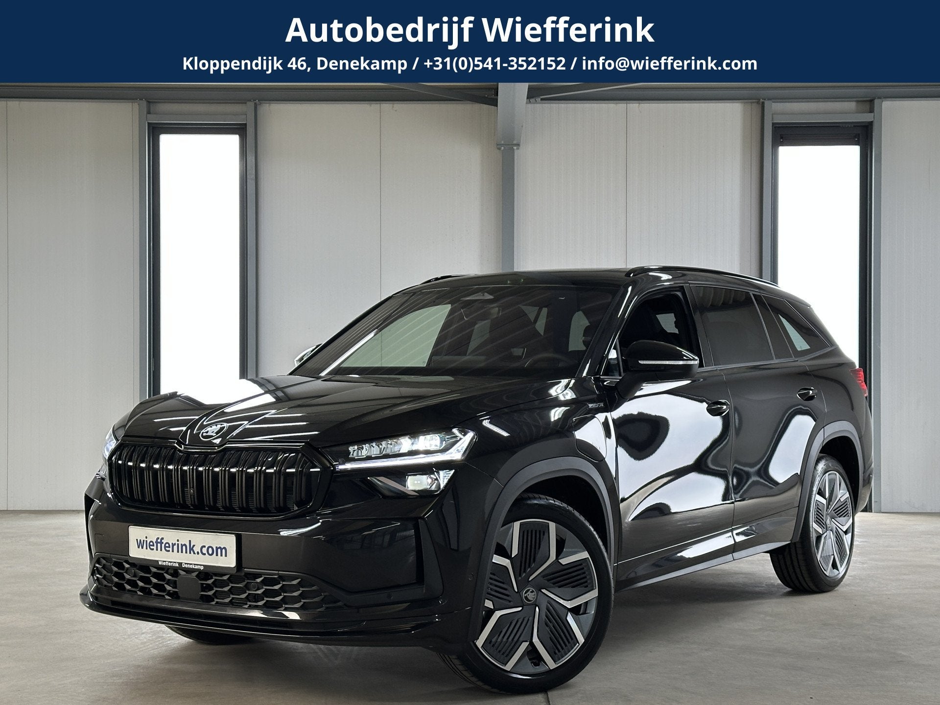 Skoda Kodiaq 1.5 TSI PHEV Sportline | Pano | Comfort- Winter, 12 maanden, Zwart, 4 cilinders, Zwart