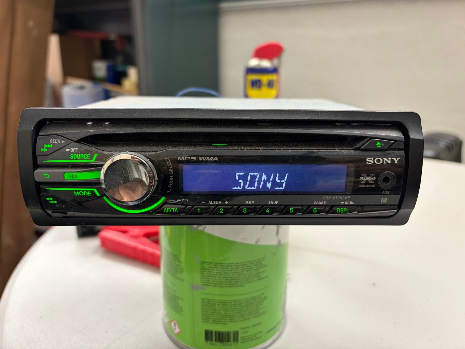 Sony CDX-GT252MP Autoradio - MP3/WMA CD-speler, Ophalen of Verzenden, Gebruikt