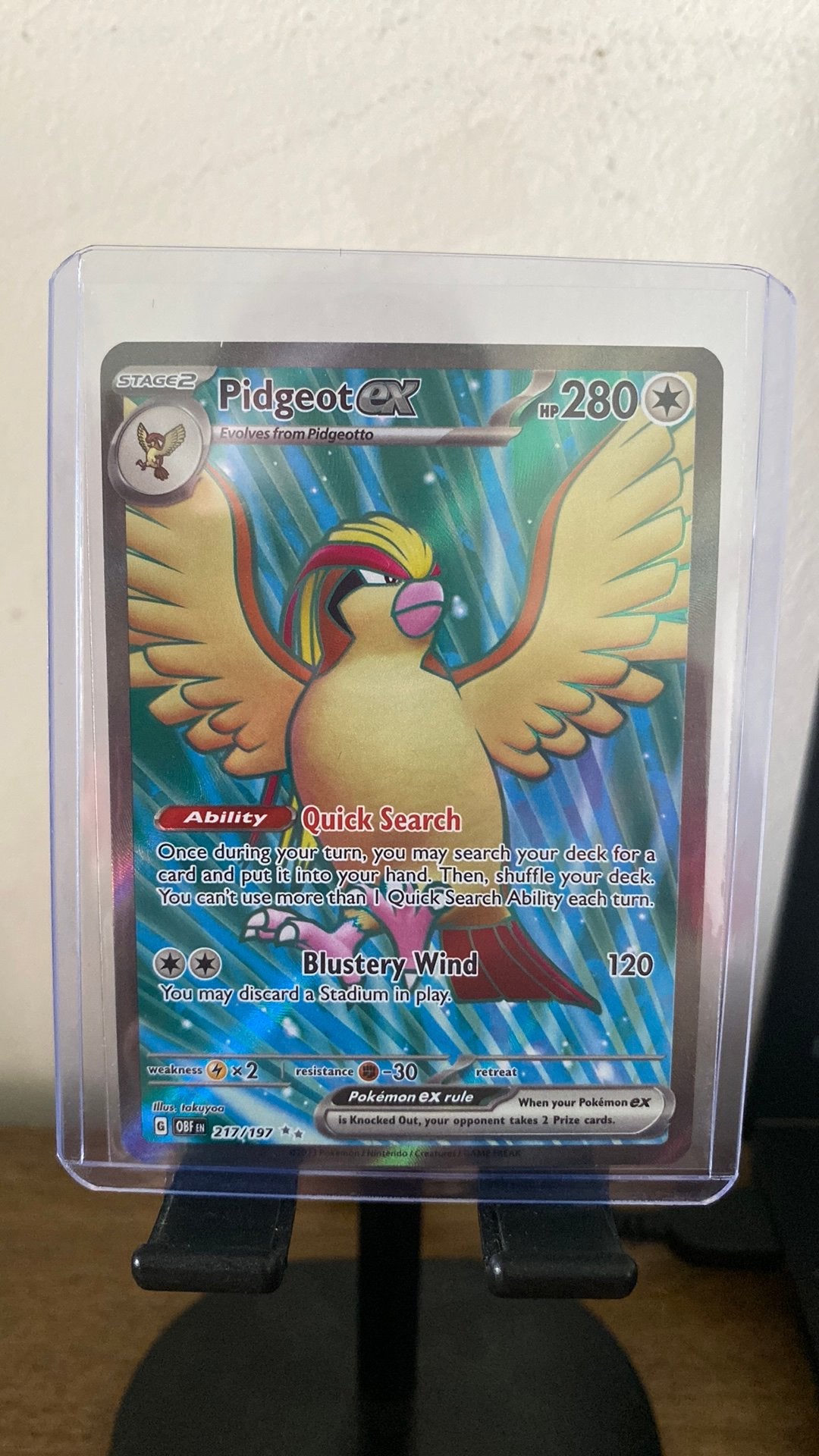 Pidgeot ex 217, Ophalen of Verzenden, Zo goed als nieuw
