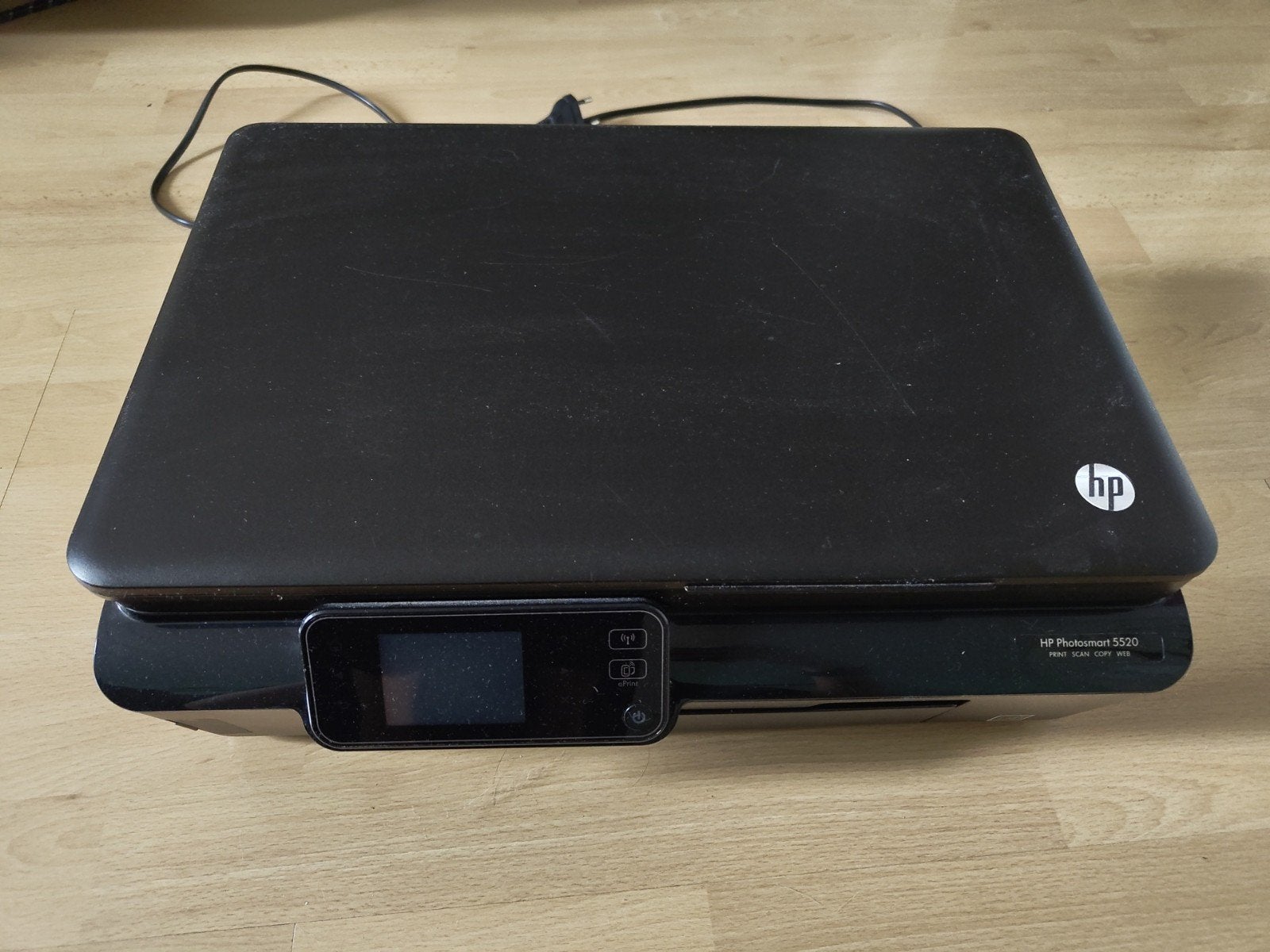 HP Photosmart 5520 printer - print kleur, geen zwart, Gebruikt, Inkjetprinter, All-in-one, Draadloos