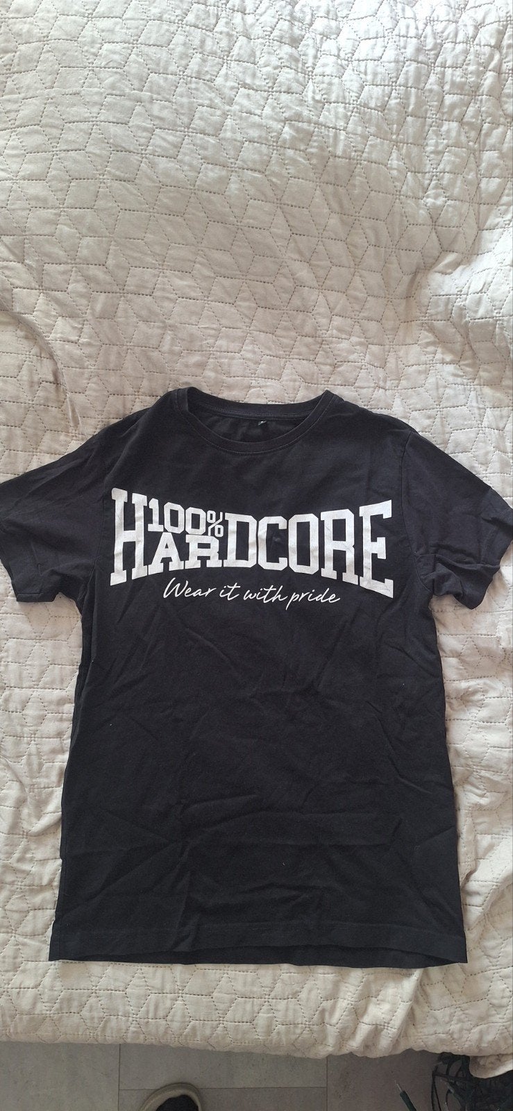 100% Hardcore T-shirt - Zwart - Maat S, Zwart, 100% Hardcore, Ophalen of Verzenden, Gedragen