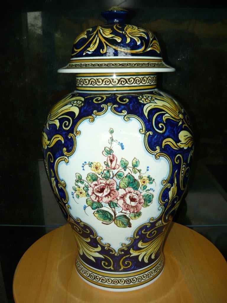 Prachtige Dekselvaas (Outeiro Agueda Portugal) Deksel Vaas, Ophalen of Verzenden