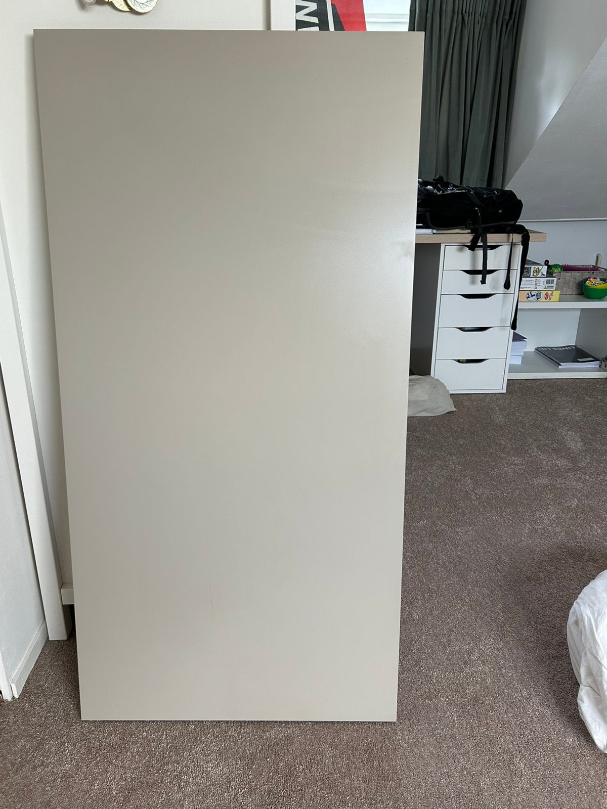 Bureaublad taupe 120x60cm, Huis en Inrichting, Ophalen, Zo goed als nieuw