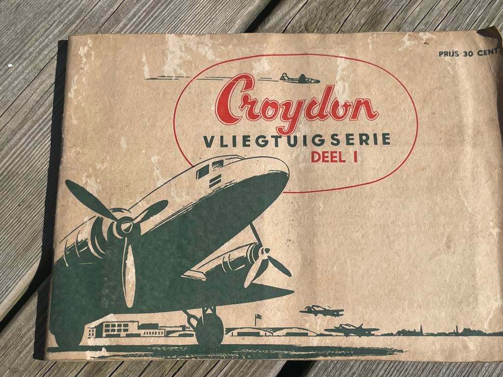 Croydon Vliegtuigserie Deel I - Vintage Plaatjesalbum, Ophalen of Verzenden, Gelezen, Plaatjesalbum