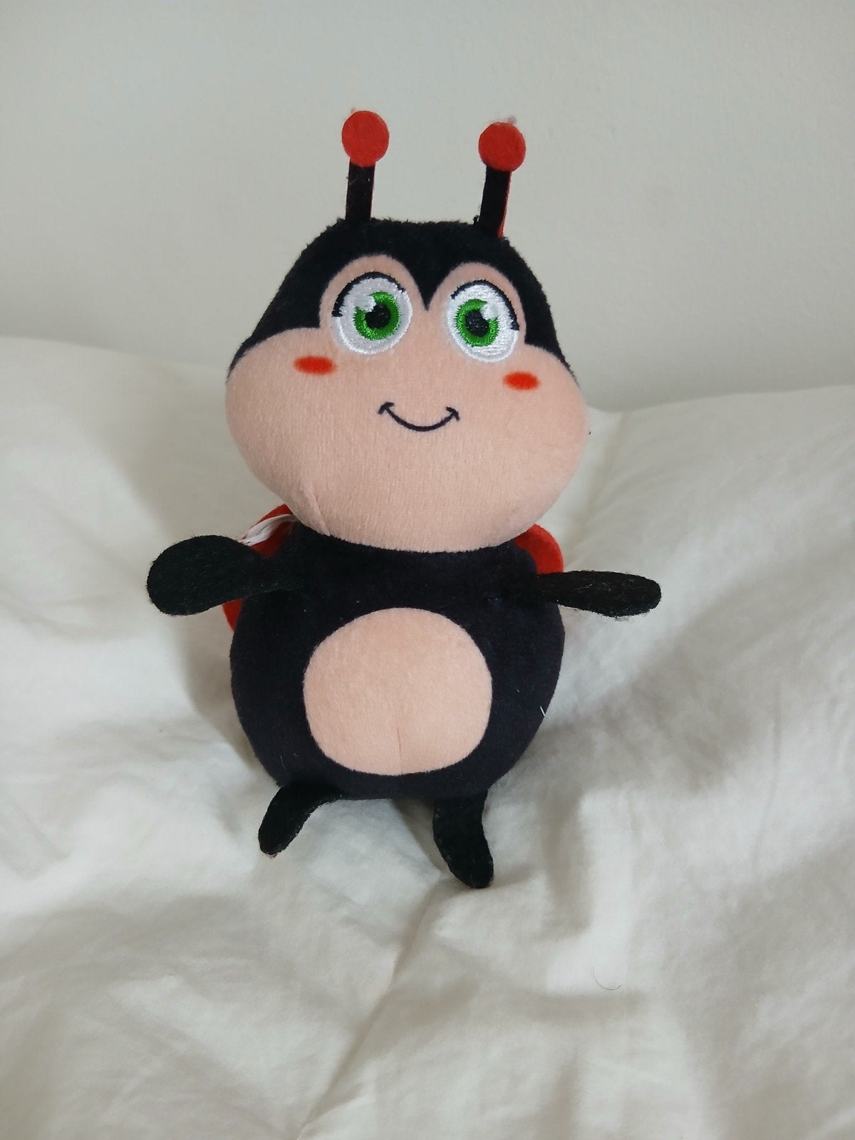 Lieve lieveheersbeestje knuffel - Zo goed als nieuw, Overige merken, Overige karakters, Overige typen, Zwart