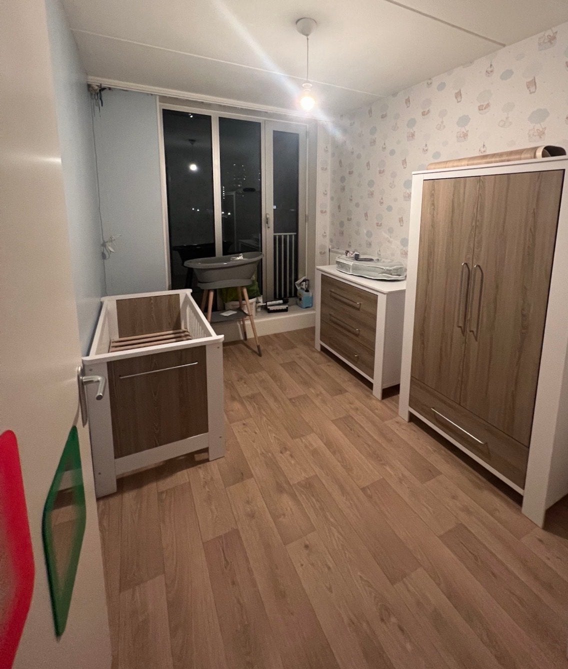 Born Lucky Babykamer 3 Delig Noël Eiken Wit, Ophalen, Gebruikt, Jongetje of Meisje