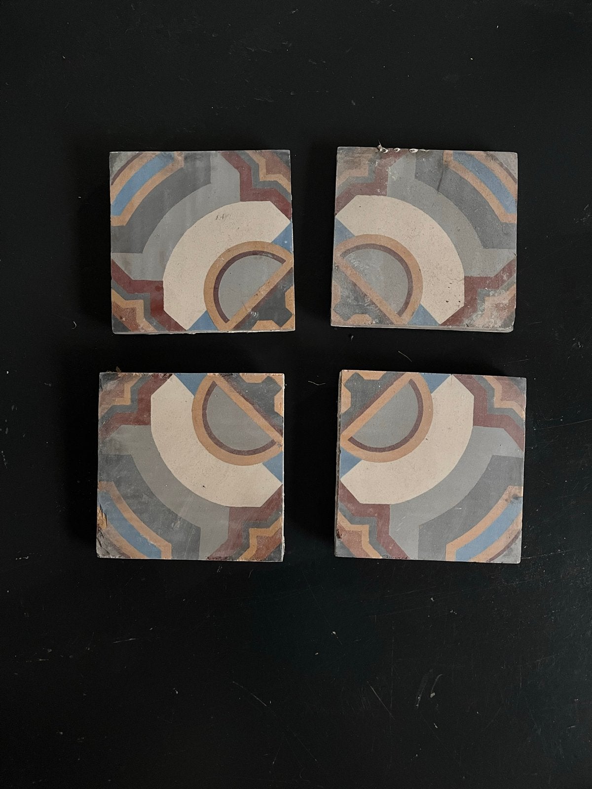 Oude tegeltjes 16x16 cm - 12 hele en enkele halve, Ophalen, Gebruikt, Keramiek, Overige typen